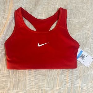 red nike sports bra